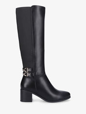Bottes unies à double sangle - Noir - 1