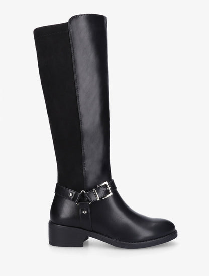 Bottes bi-matière sanglé - Noir - 5