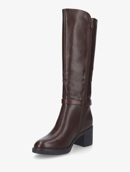 Bottes élastiquées sanglé - Marron - 3