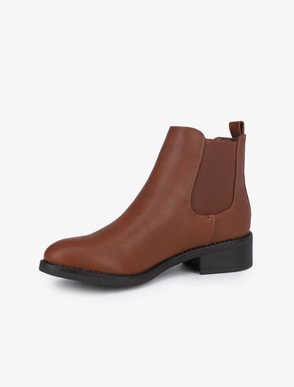 Chelsea boots unies - Camel - 4