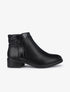 Bottines basses à détails croco - Noir - 5