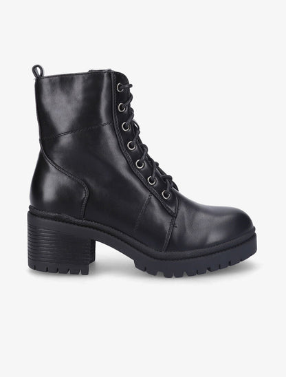 Bottines montantes à talon bloc - Noir - 1