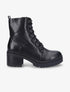 Bottines montantes à talon bloc - Noir - 1