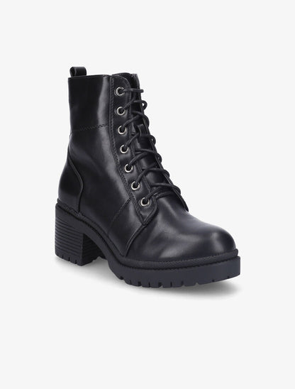 Bottines montantes à talon bloc - Noir - 2