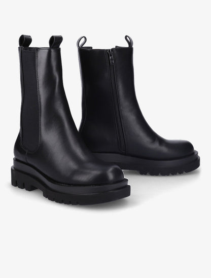 Bottines montantes à plateforme crantée - Noir - 5