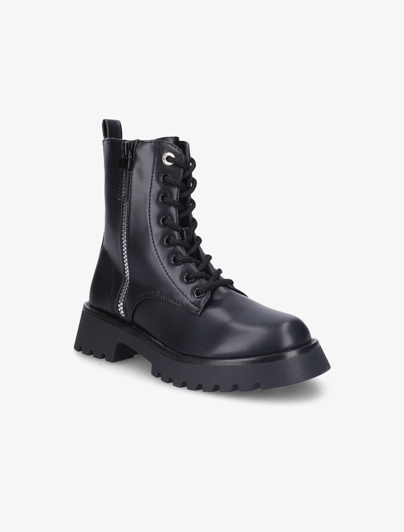 Bottines à zip décoratif stylisé - Noir - 2