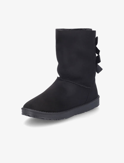 Boots fourrées à double flots - Noir - 3