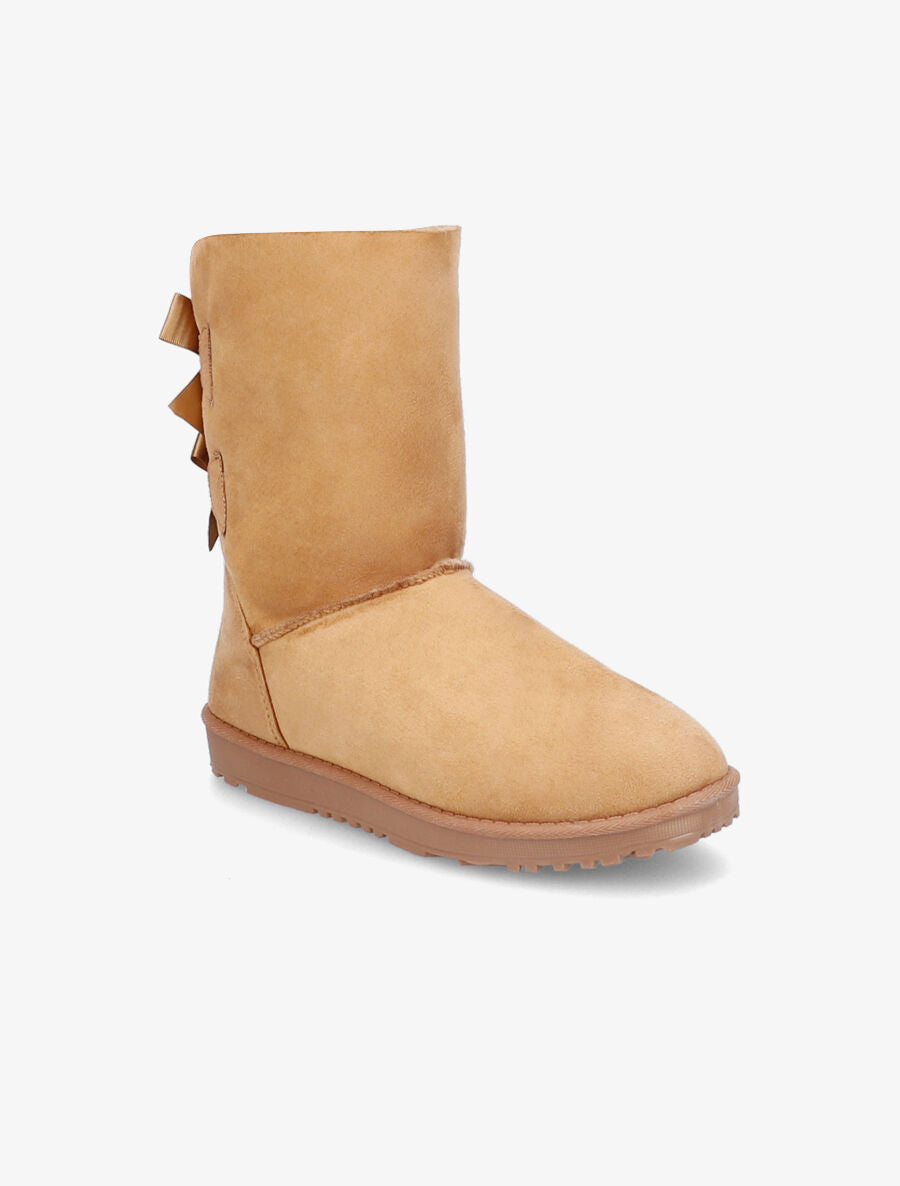 Boots fourrées à double flots - Camel - 2