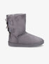 Boots fourrées à double flots - Gris foncé - 5
