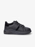 Sneakers simili à détails suédés - Noir - 1