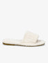 Claquettes en toile texturée - Beige - 5