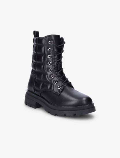 Boots matelassées et crantées - Noir - 2