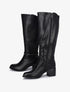 Bottes élastiquées à détail métallique - Noir - 5