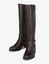 Bottes élastiquées à détail métallique - Marron - 1