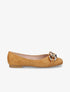 Ballerines à maillons et bouts carrés - Camel - 5