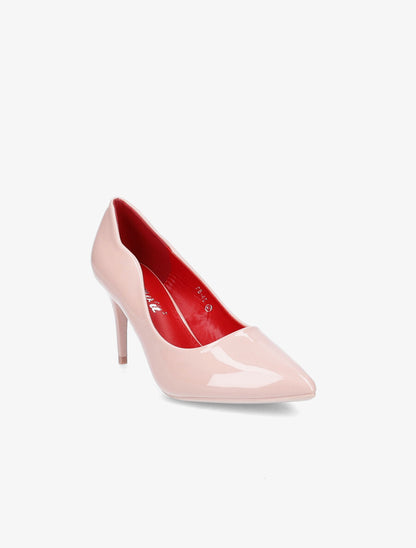 Escarpins vernis à bouts pointus - Rose poudré - 2