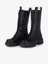 Boots montantes style militaire - Noir - 1