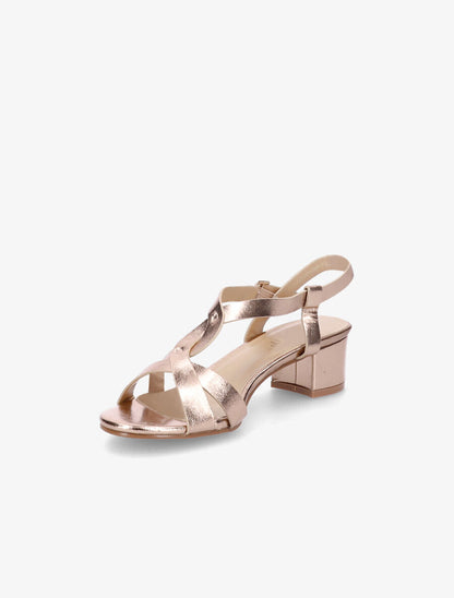 Sandales en simili vernies - Rose gold - 3