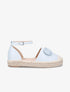 Espadrilles en simili à plateforme - Bleu ciel - 1