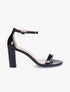 Sandales à bride et talons vernis - Noir - 1