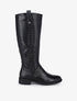 Bottes cavalières effet croco - Noir - 1