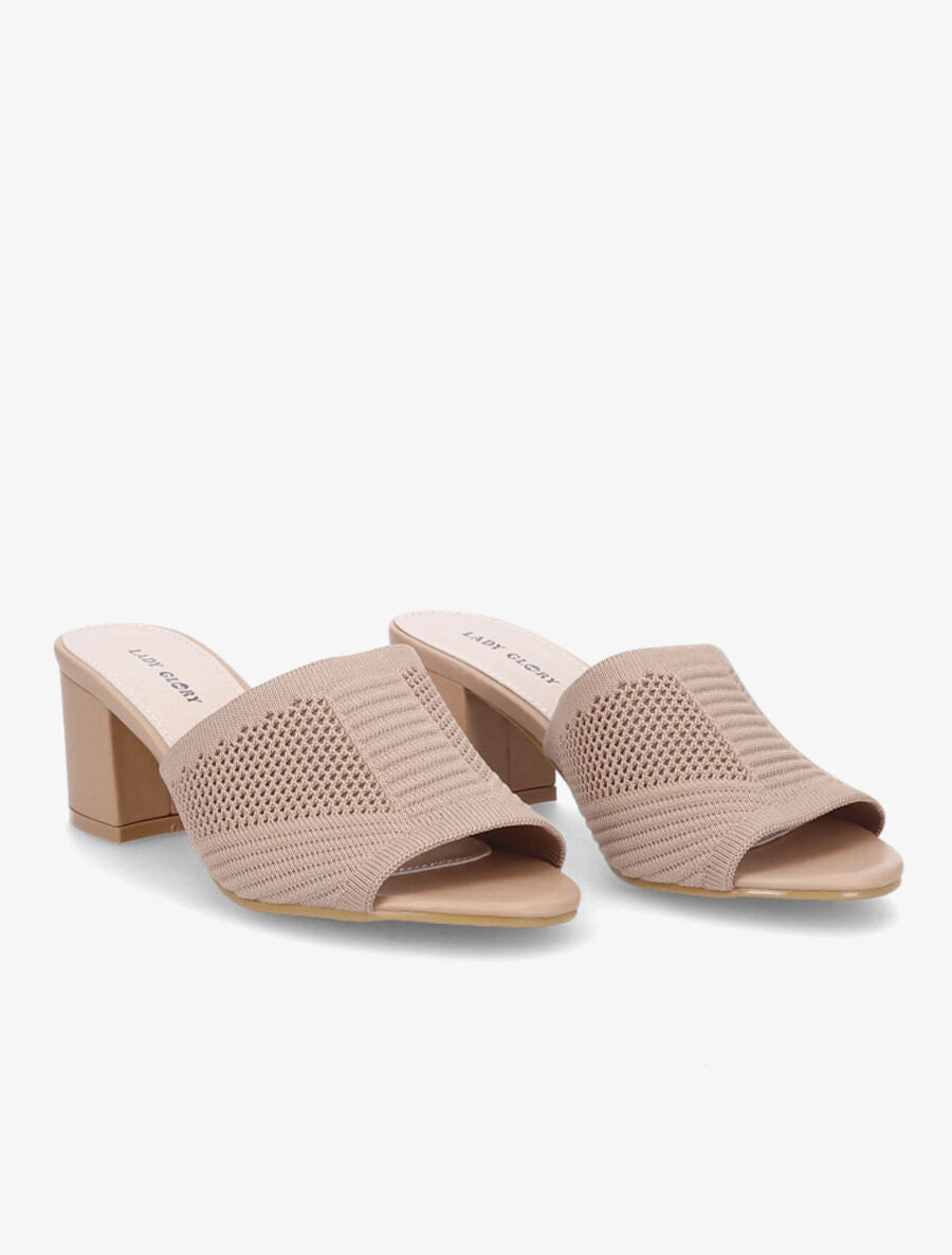 Mules en mesh - Taupe - 4