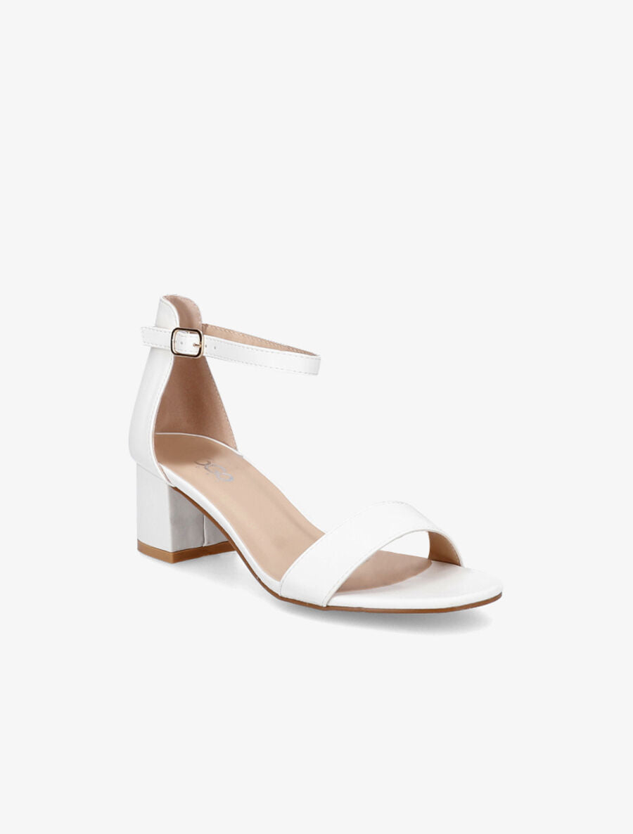 Sandales classiques en simili - Blanc - 2