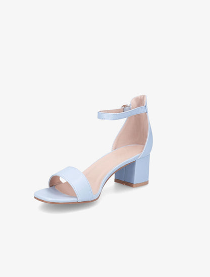 Sandales classiques en simili - Bleu ciel - 3