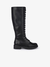 Bottes fourrées à lacets - Noir - 1