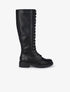 Bottes fourrées à lacets - Noir - 1