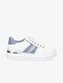 Sneakers à contrefort en suédine et à détail métallique - Bleu ciel - 5