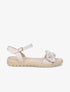 Nu-pieds à noeud en suédine - Beige - 1