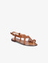 Nu-pieds en simili à entredoigt - Camel - 5