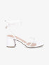 Sandales à lacets et ganses transparentes - Blanc - 4