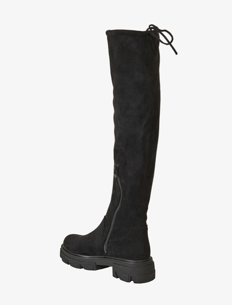 Cuissardes en suédine à semelles crantées - Noir - 4