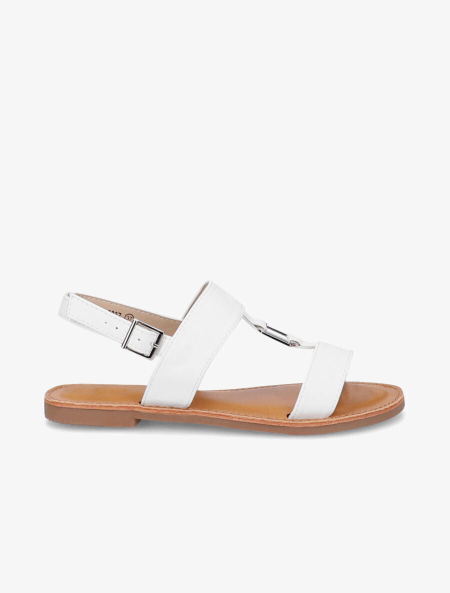 Nu-pieds à boucle géométrique - Blanc - 1