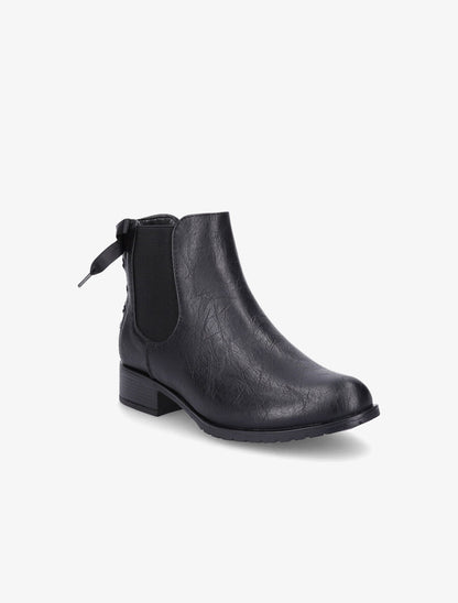 Bottines à contrefort corseté - Noir - 2
