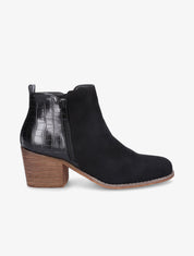 Bottines bi-matière - Noir - 1