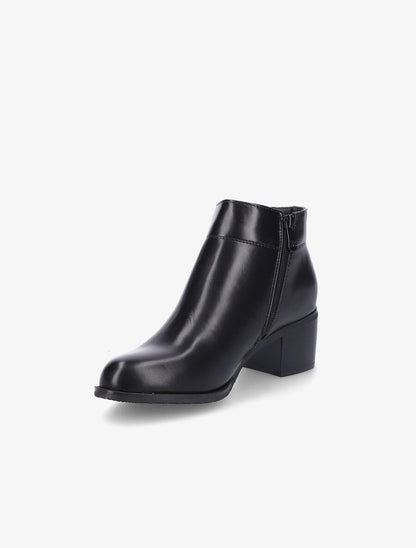 Bottines à talon et zip - Noir - 3