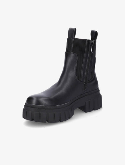 Boots côtelées style motard - Noir - 3