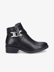 Bottines à boucle maillon - Noir - 1