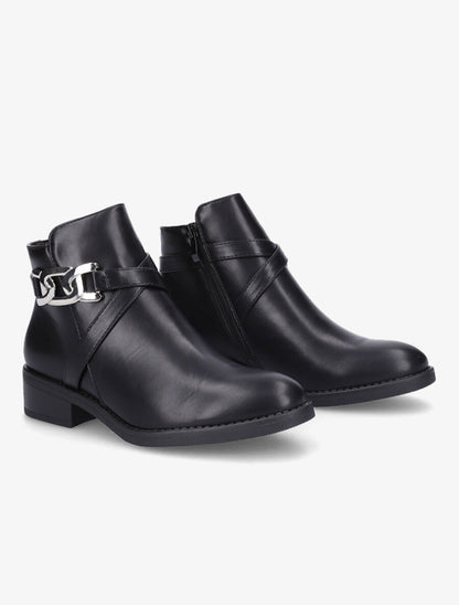 Bottines à boucle maillon - Noir - 4
