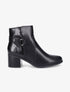 Bottines bi-matière à boucle - Noir - 1