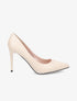 Escarpins pointus en simili - Beige - 5