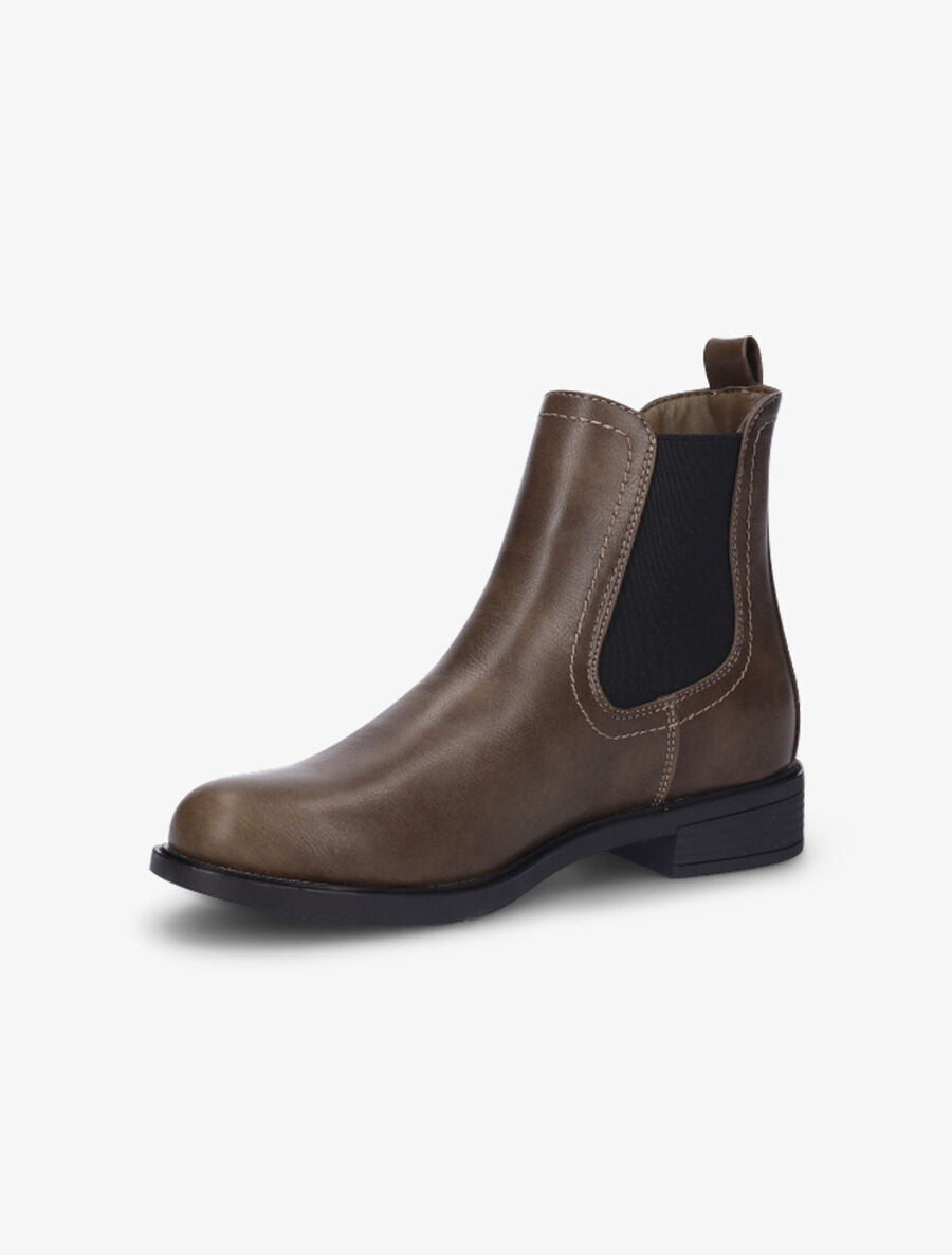 Chelsea boots en simili - Taupe - 3