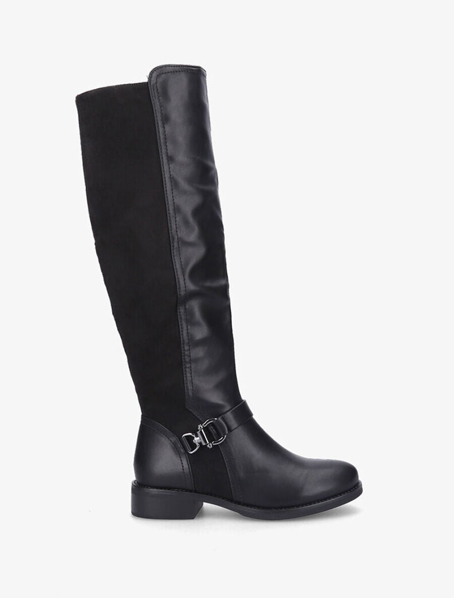 Bottes cavalières bi-matière - Noir - 5
