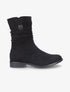 Bottines plissées en suédine - Noir - 6