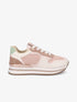 Sneakers en suédine et simili - Rose - 1