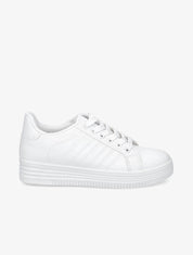 Tennis unis en simili - Blanc - 1