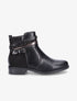 Bottines bi-matière et multi-lanières - Noir - 5